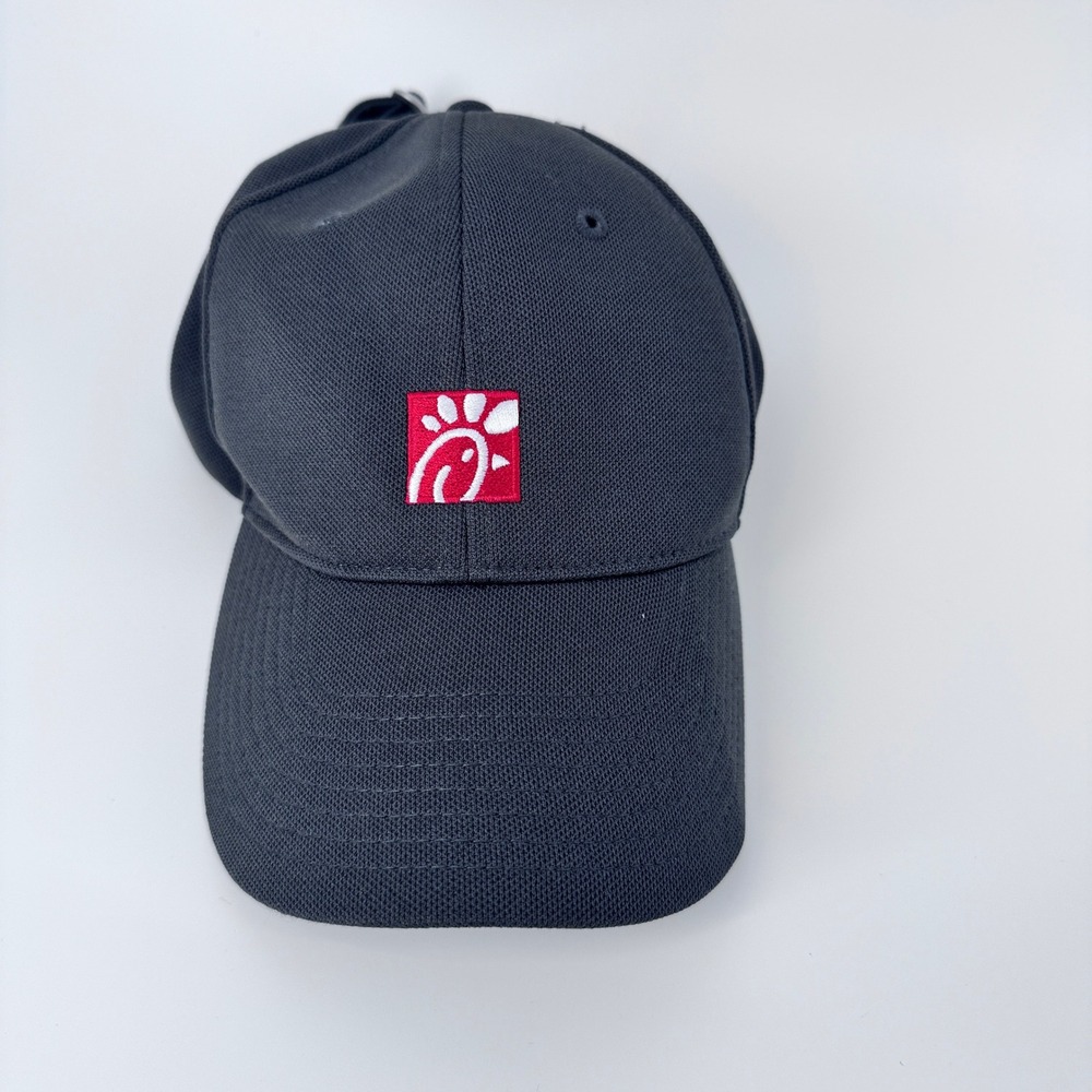 Chick-fil-A Employee Uniform Hat Charcoal Gray Oobe Team Style Adjustable Cap